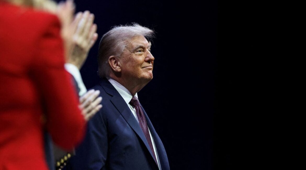 President Donald Trump attends an event to deliver remarks to the White House Religious Liberty Commission at the Museum of the Bible, in Washington, D.C., U.S., September 8, 2025. (Reuters/Evelyn Hockstein)