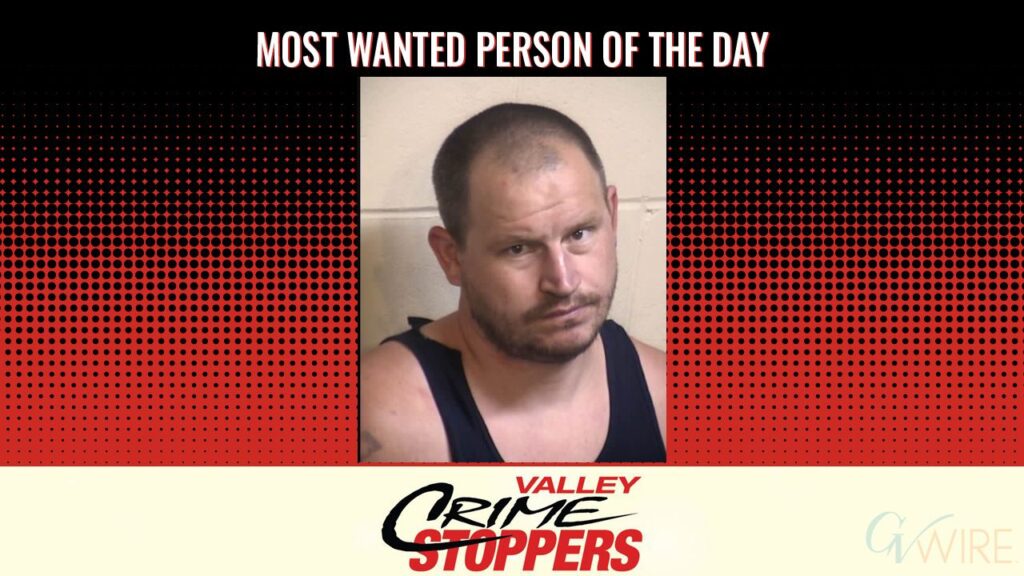 Sean Michael Kucera is Valley Crime Stoppers' Most Wanted Person of the Day for Sept. 23, 2025. (Valley Crimes Stoppers)