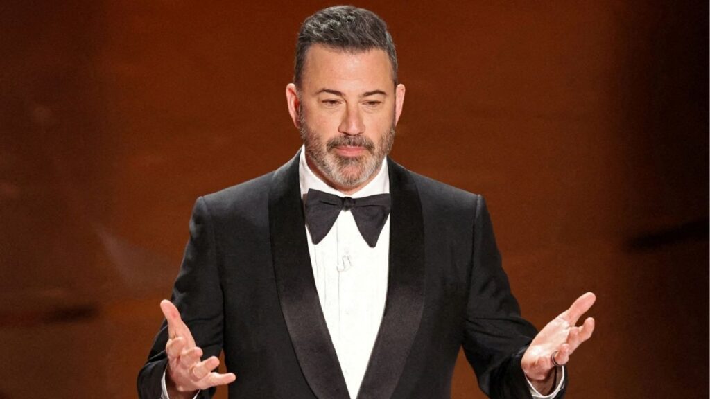 Show host Jimmy Kimmel delivers his opening monologue at the 96th Academy Awards in Hollywood, Los Angeles, California, U.S., March 10, 2024. (Reuters File)