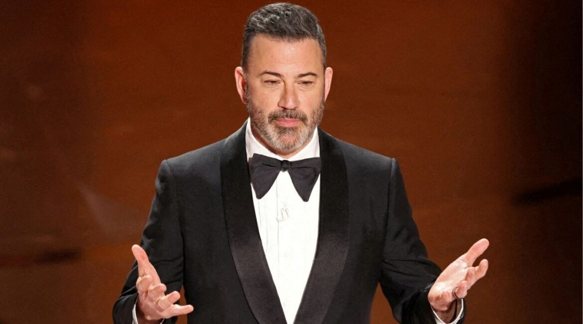 Show host Jimmy Kimmel delivers his opening monologue at the 96th Academy Awards in Hollywood, Los Angeles, California, U.S., March 10, 2024. (Reuters File)