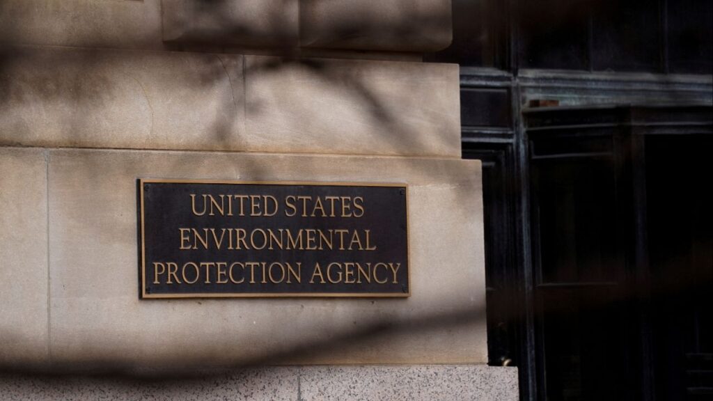Signage at the headquarters of the United States Environmental Protection Agency (EPA) in Washington, D.C., U.S., February 18, 2025. (Reuters File)