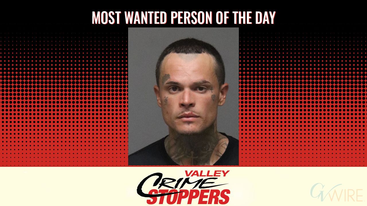 Stephen James Gardea is Valley Crime Stoppers' Most Wanted Person of the Day for Sept. 16, 2025. (Valley Crimes Stoppers)