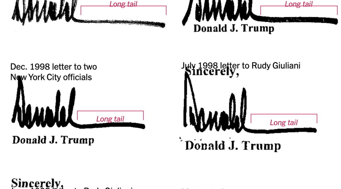 Example of Donald Trump's Signature