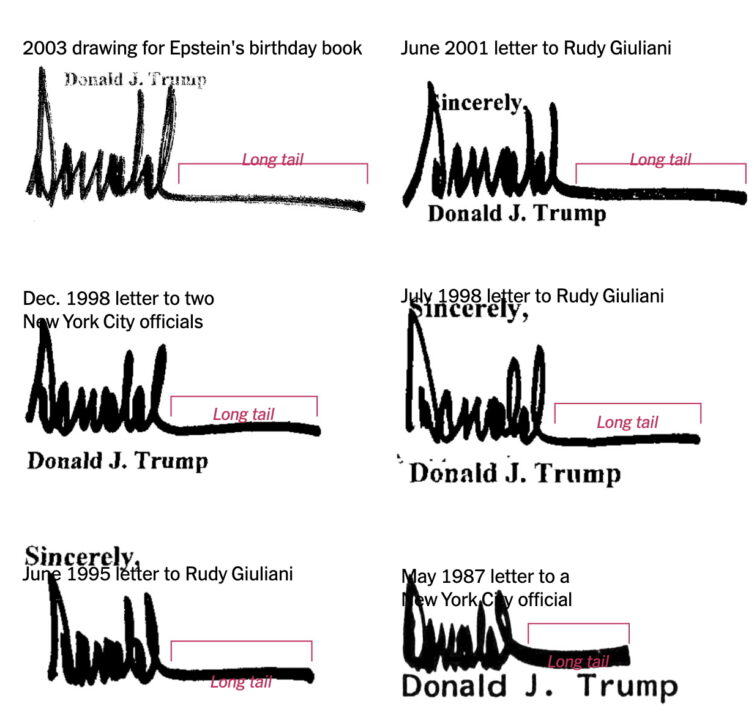 Example of Donald Trump's Signature