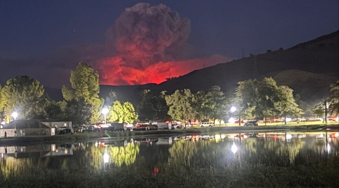 The Garnet Fire in the Sierra National Forest grew to 49,109 acres Monday, Sept. 8, 2025, prompting new evacuation orders as containment held at 14%. (U.S. Forest Service)