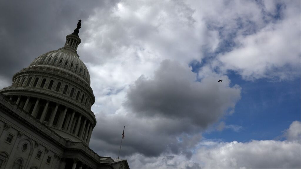 The U.S. Capitol Rotunda on Capitol Hill in Washington, U.S., as the death toll from the coronavirus disease (COVID-19) pandemic exceeds 100,000 victims, May 27, 2020. (Reuters File)