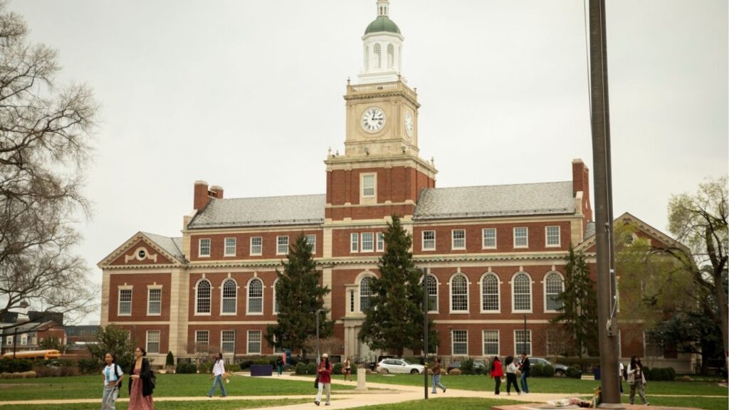 The campus of Howard University in Washington, March 28, 2025. The Trump administration plans to inject nearly $500 million into historically Black colleges, like Howard, and tribal universities, a windfall funded largely by cuts to programs elsewhere for minority students. (Maansi Srivastava/The New York Times)