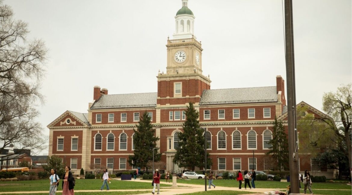 The campus of Howard University in Washington, March 28, 2025. The Trump administration plans to inject nearly $500 million into historically Black colleges, like Howard, and tribal universities, a windfall funded largely by cuts to programs elsewhere for minority students. (Maansi Srivastava/The New York Times)