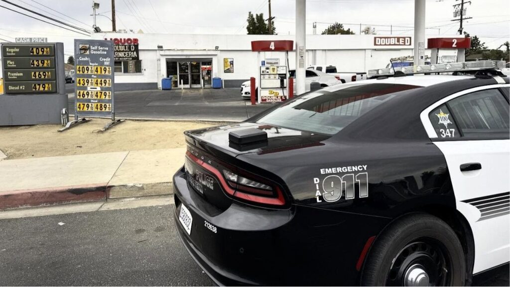 Visalia police are investigating a Thursday, Sept. 18, 2025, morning stabbing at a Houston Avenue mini mart that left a woman with non-life-threatening injuries, while the suspect was quickly detained. (Visalia PD)