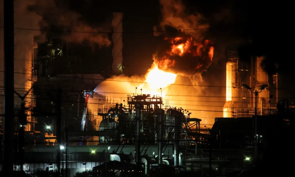 El Segundo Chevron Refinery Fire