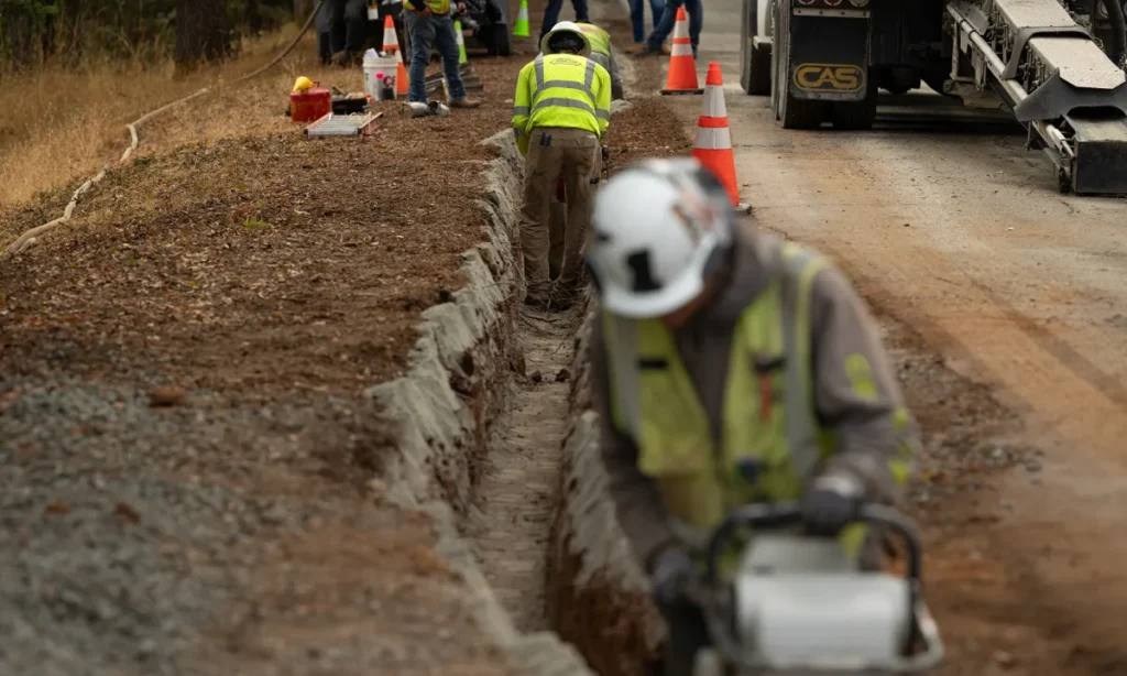 Trenches for PG&E Cables