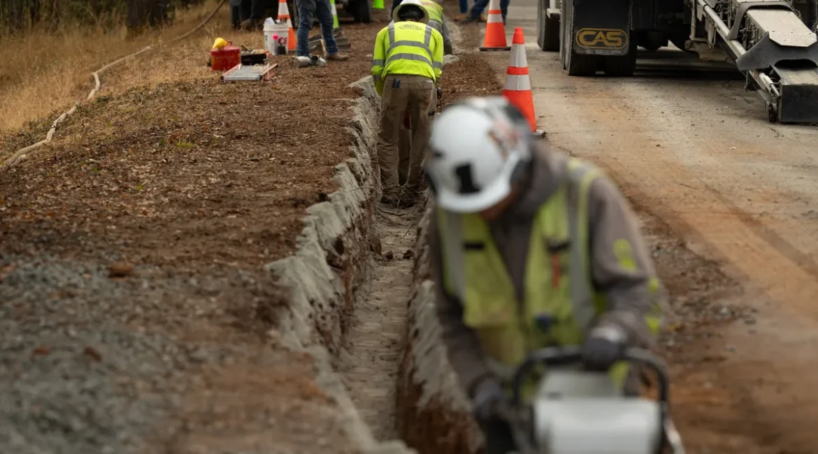 Trenches for PG&E Cables