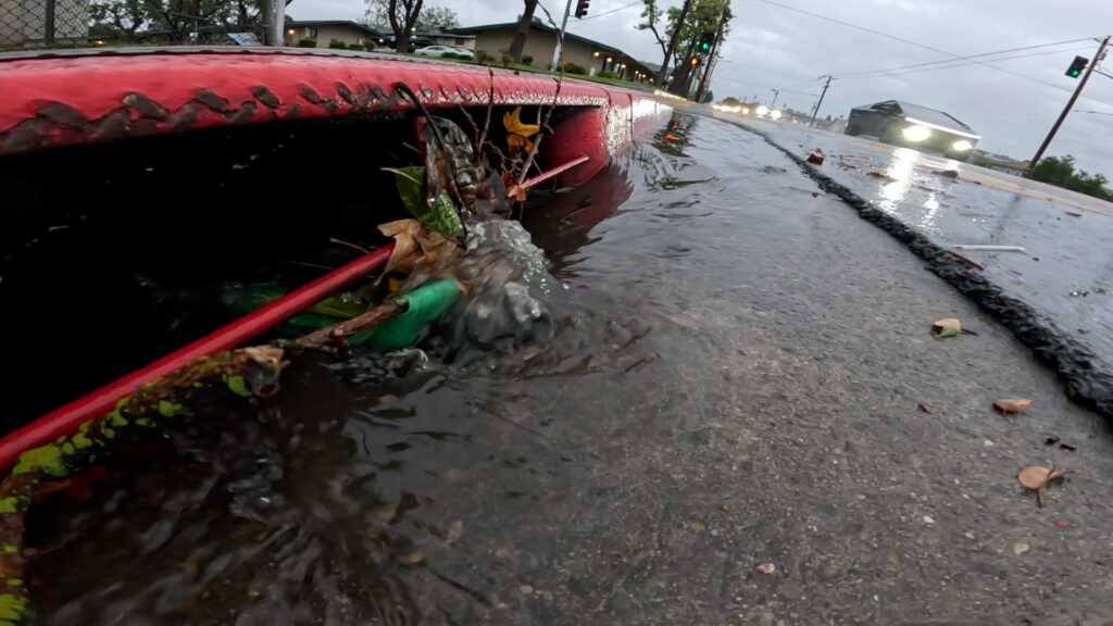 A Clogged Storm Drain at Dakota Avenue and Ninth Street