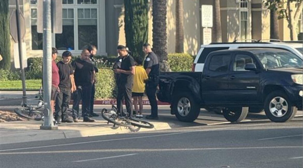 A juvenile was hit by a car on Wednesday, Oct. 1, 2025, after switching lanes. (Special to GV Wire)