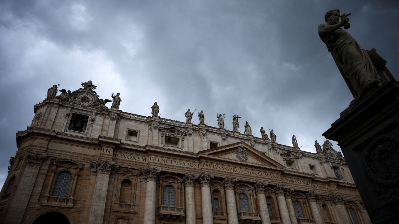 A view of the statue of Saint Peter and St. Peter's Basilica on the day of a weekly general audience, at the Vatican, September 24, 2025. (Reuters File)