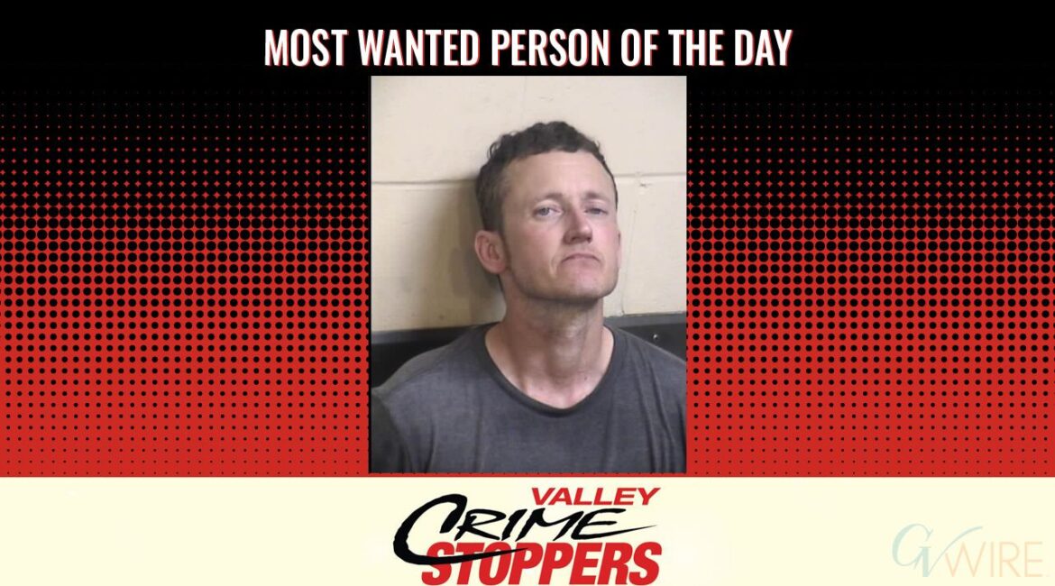 Adam Richard White is Valley Crime Stoppers' Most Wanted Person of the Day for Oct. 15, 2025. (Valley Crimes Stoppers)