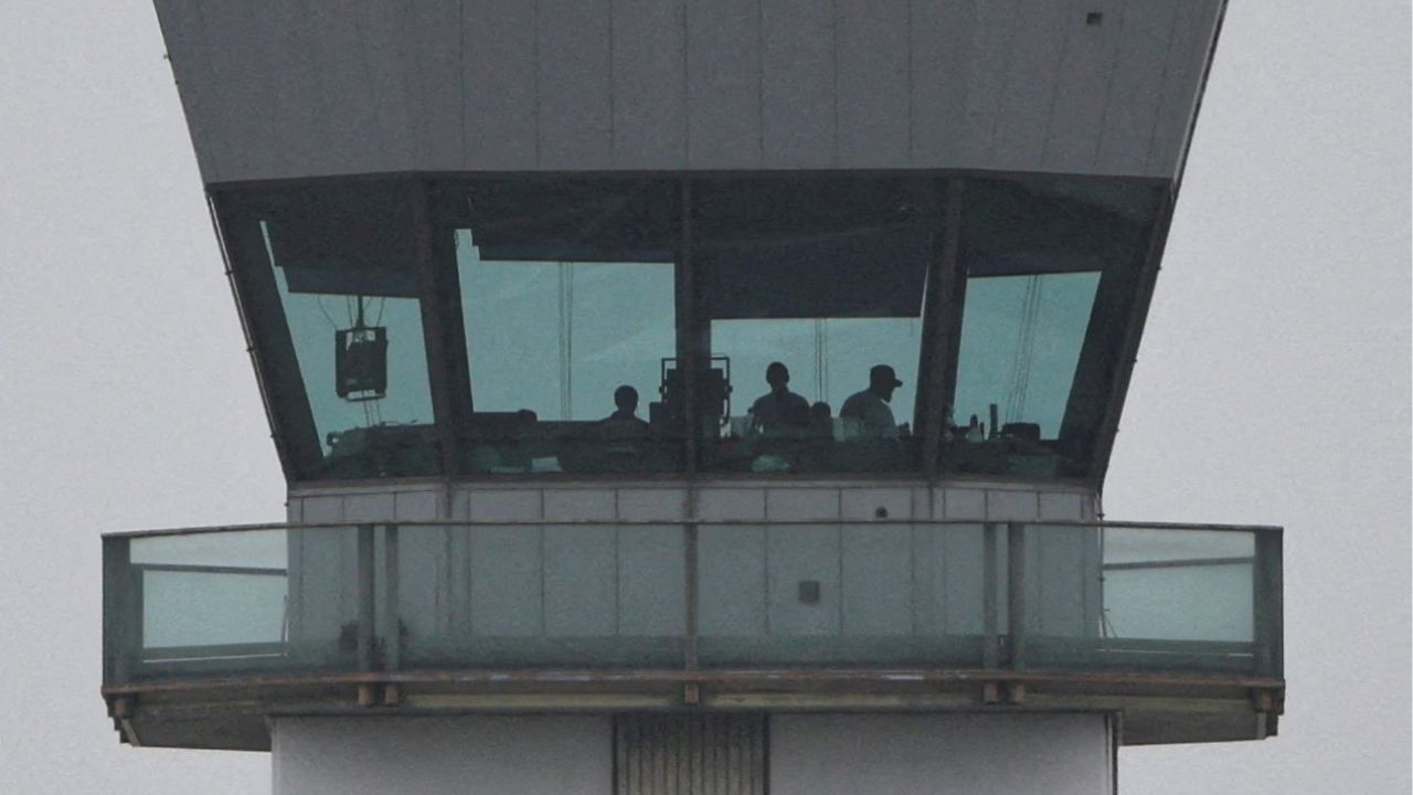 Air traffic controllers resume operations a day after Hollywood Burbank Airport operated for hours without a staffed control tower due to staffing shortages amid the U.S. government shutdown, in Burbank, California, U.S., October 7, 2025. (Reuters File)