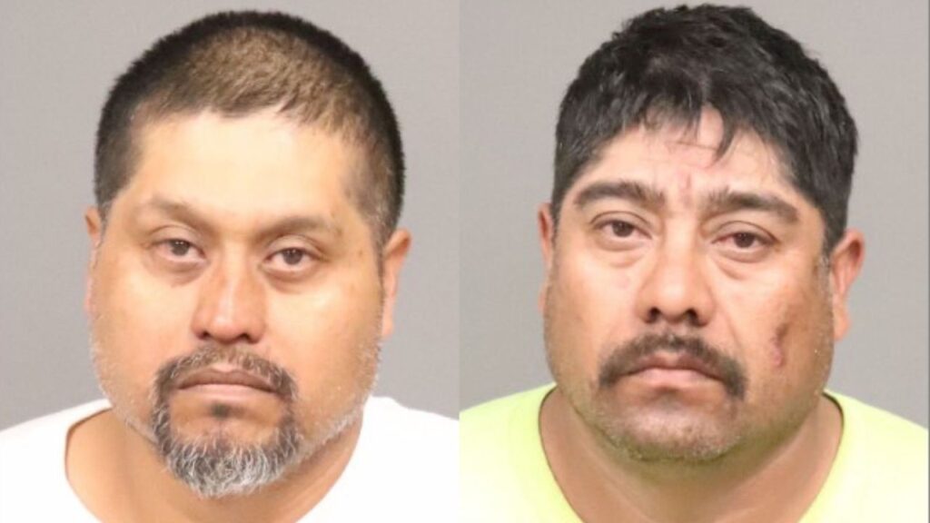Alejandro Soriano Ortiz (left), 45, of Coalinga, was arrested on murder and arson charges, while his brother, Celestino Soriano Ortiz, 40, of Santa Maria, was booked as an accessory to murder and in connection with the arson. (Fresno County SO)