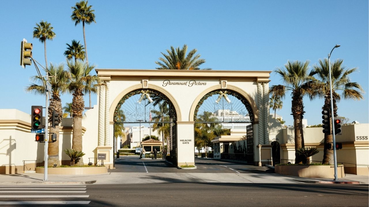 An entrance to Paramount Pictures in the Hollywood neighborhood of Los Angeles on Dec. 20, 2024. Paramount employees, who have been subjected to near-annual corporate reorganizations, have been bracing for layoffs for months. (Stella Kalinina/The New York Times)