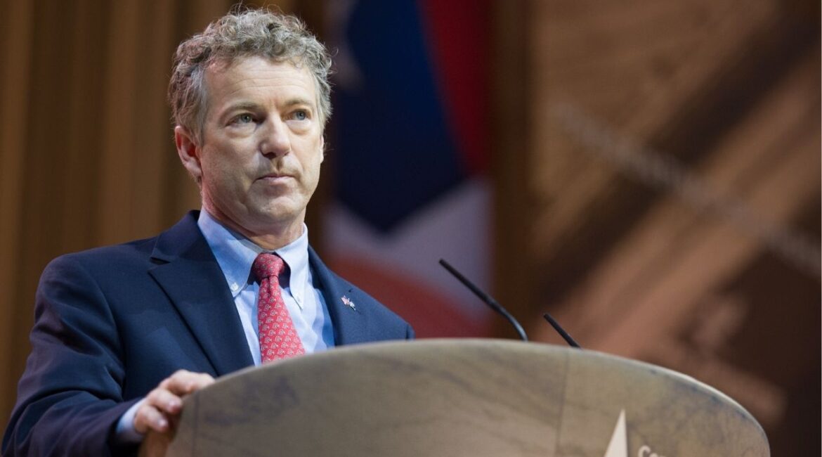 Asset id: 180495335 NATIONAL HARBOR, MD - MARCH 7, 2014: Senator Rand Paul (R-KY) speaks at the Conservative Political Action Conference (CPAC).