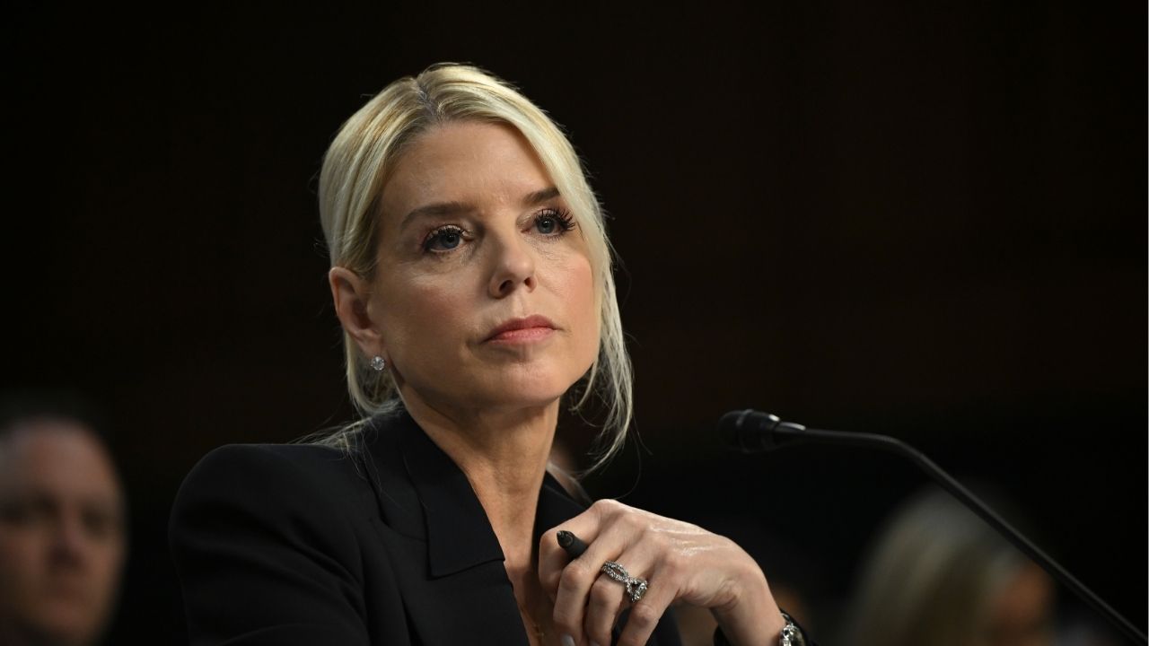 Attorney General Pam Bondi at a Senate hearing on Capitol Hill in Washington, Oct. 7, 2025. Federal prosecutors accused a man in Minnesota of threatening Attorney General Pam Bondi by posting an image on TikTok offering a $45,000 reward to harm her, according to a criminal complaint filed this month. (Kenny Holston/The New York Times)