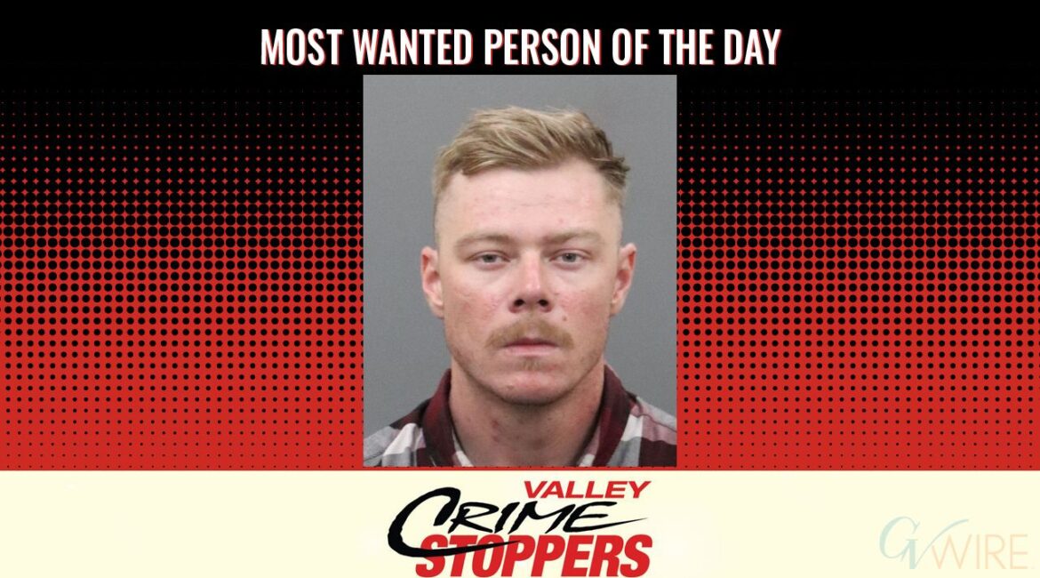 Brandon Lee Maas is Valley Crime Stoppers' Most Wanted Person of the Day for Oct. 17, 2025. (Valley Crimes Stoppers)
