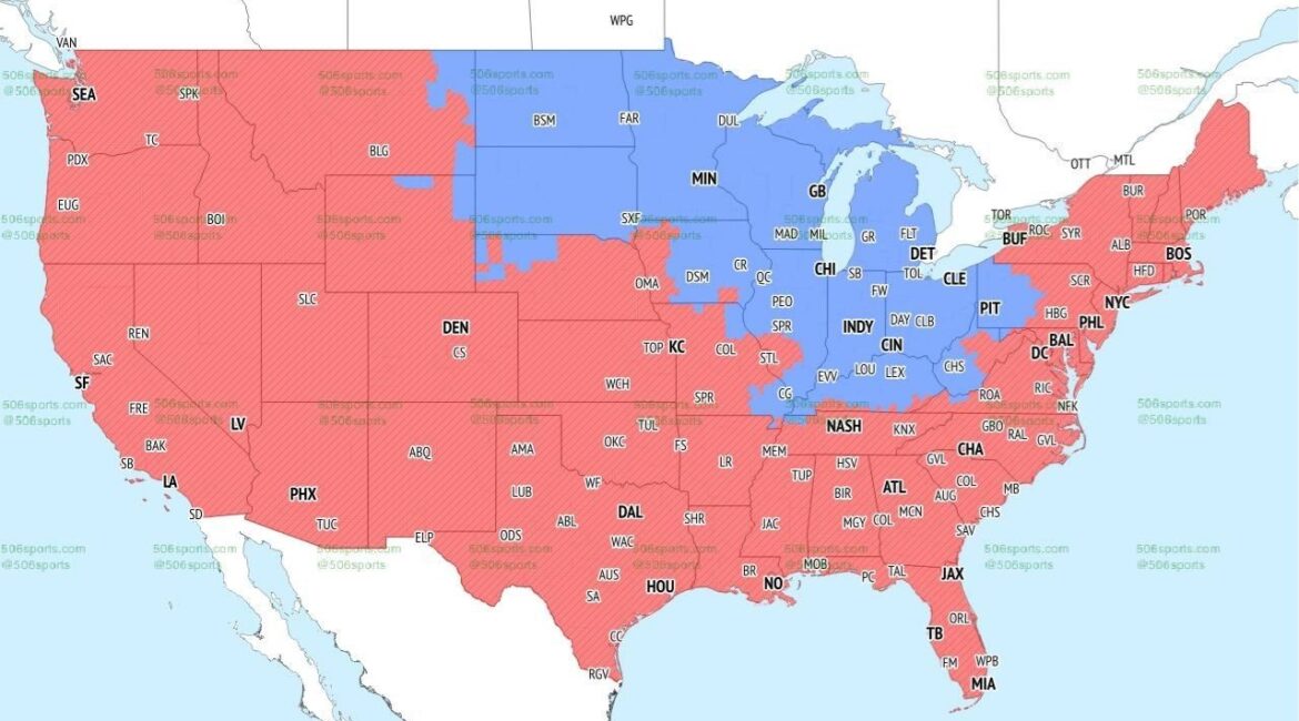 Chargers vs. Commanders TV map (USA Today Network via Reuters)
