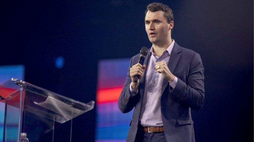 Charlie Kirk, the right-wing influencer and founder of Turning Point USA, speaks in Phoenix, Ariz., on Dec. 21, 2024. The United States has revoked the visas of at least six foreign citizens whom it accused of celebrating Kirk’s assassination, the State Department said in a series of social media posts on Oct. 14, 2025. (Anna Watts/The New York Times)
