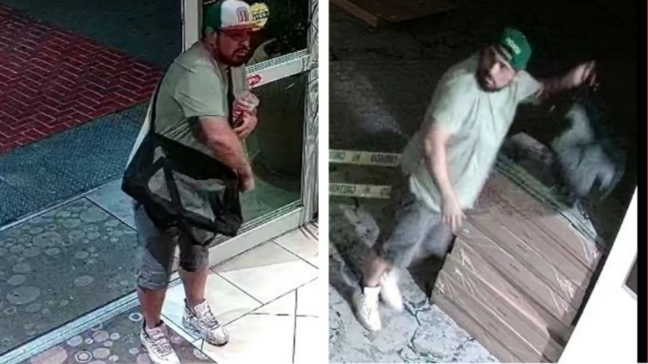 Clovis police are seeking help identifying a suspect who stole a $1,000 construction saw from the Hilton Garden Inn on Sunday, Oct. 19, 2025. (Clovis PD)