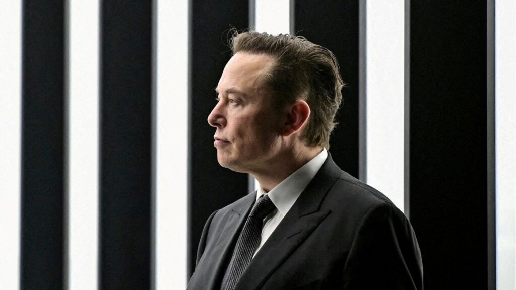 Elon Musk attends the opening ceremony of the new Tesla Gigafactory for electric cars in Gruenheide, Germany, March 22, 2022. (Reuters File)