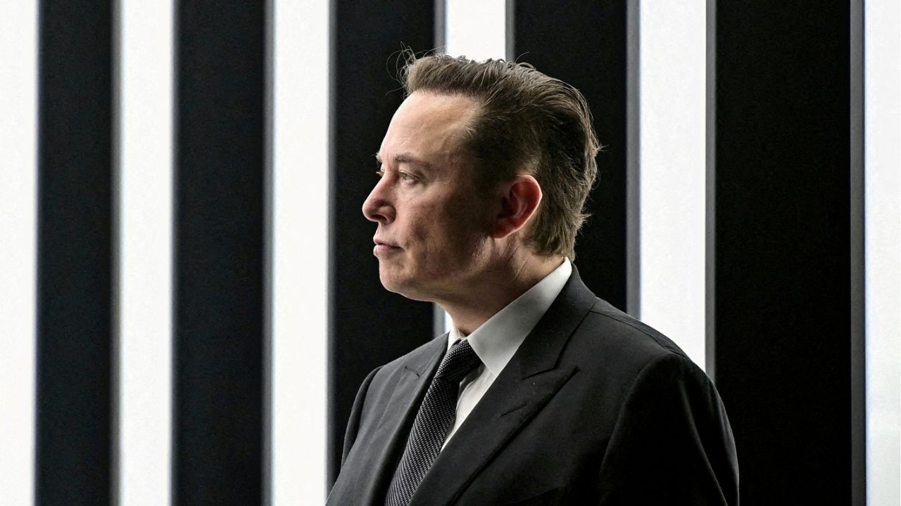 Elon Musk attends the opening ceremony of the new Tesla Gigafactory for electric cars in Gruenheide, Germany, March 22, 2022. (Reuters File)