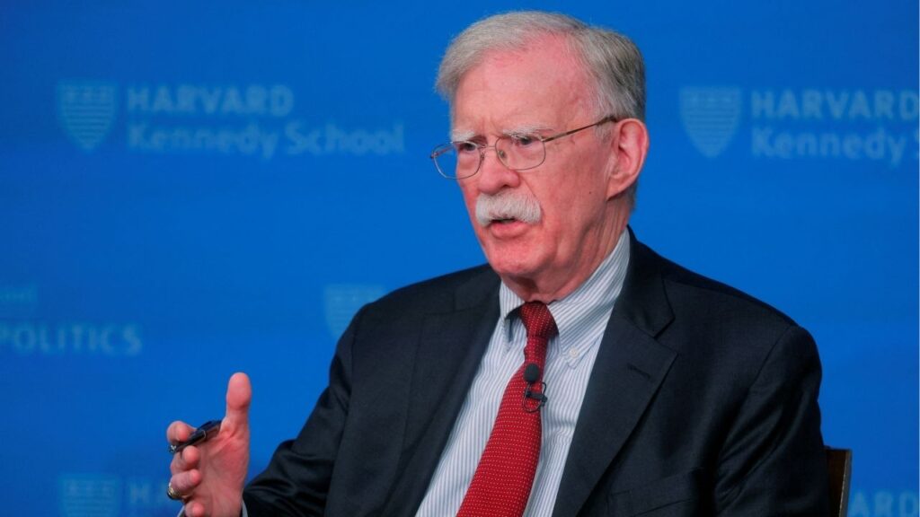 Former National Security Advisor John Bolton speaks at the John F. Kennedy Jr Forum at the Kennedy School of Government at Harvard University in Cambridge, Massachusetts, U.S., September 29, 2025. (Reuters/Brian Snyder)