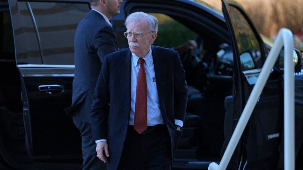 Former White House national security adviser John Bolton arrives at U.S. District Court for the District of Maryland, in Greenbelt, Maryland, U.S., October 17, 2025. (Reuters/Leah Millis)