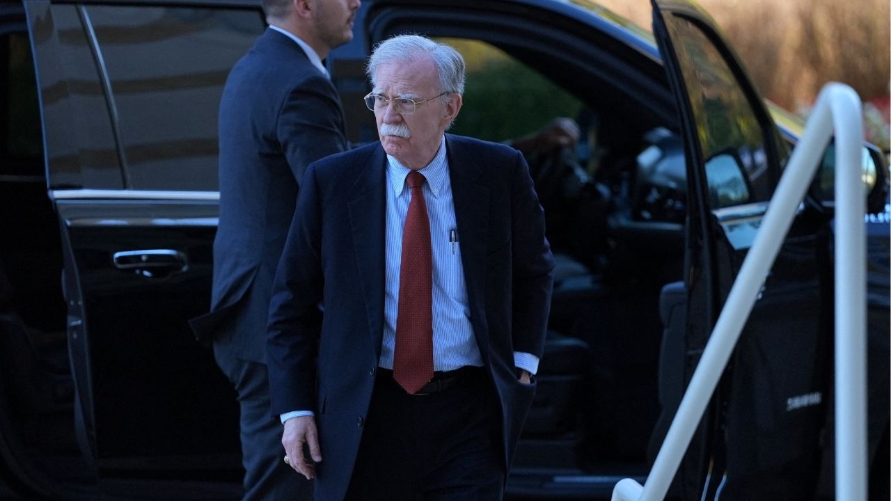 Former White House national security adviser John Bolton arrives at U.S. District Court for the District of Maryland, in Greenbelt, Maryland, U.S., October 17, 2025. (Reuters/Leah Millis)