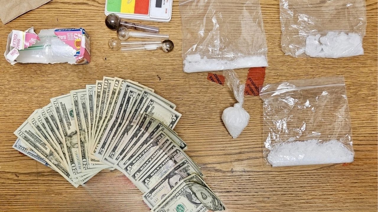 Four people were arrested and methamphetamine was seized during two narcotics investigations at a condemned property in Rosamond, Kern County sheriff’s deputies said on Thursday, Oct. 9, 2025. (Kern County SO)