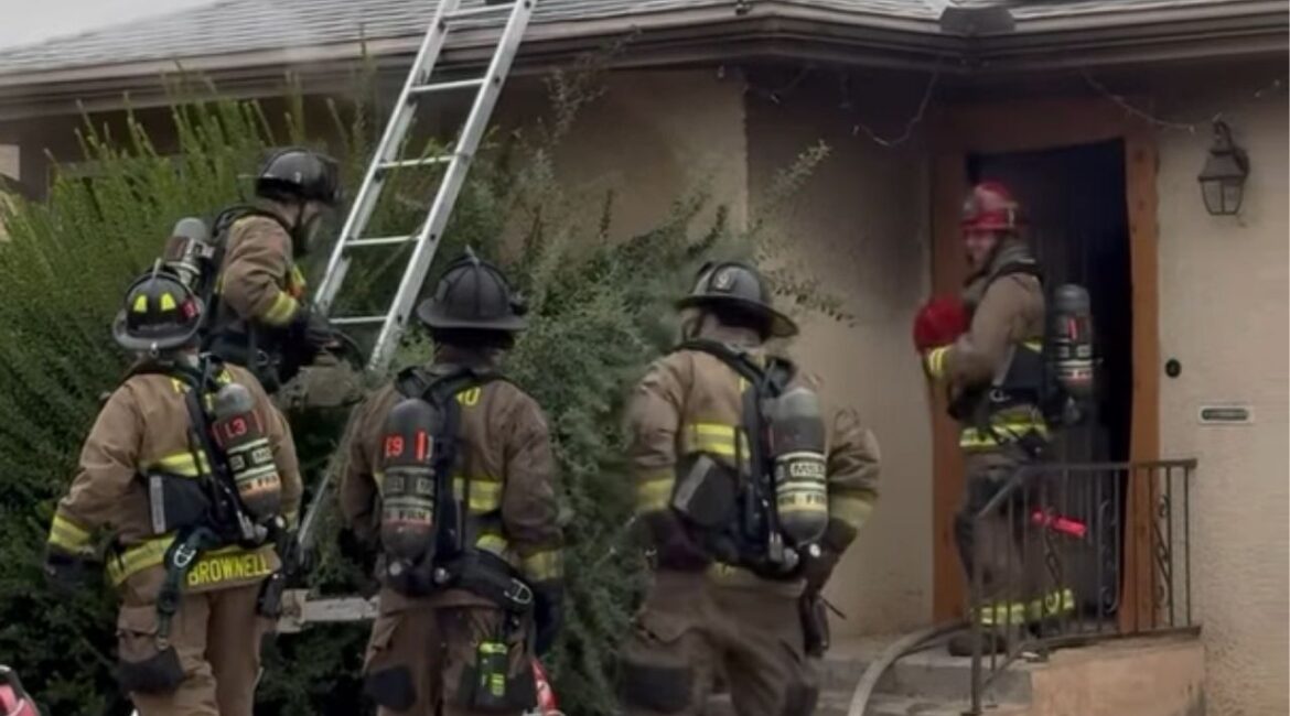 Fresno firefighters responded to a vacant home fire on the 1200 block of W. Vassar Avenue on Monday, Oct. 13, 2025, causing extensive damage but no injuries. (Fresno FD)
