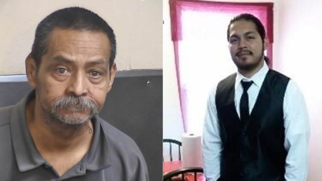 Basilio Rodriguez Jr. (left), 59, of Fresno, was arrested in connection with the 2016 Orange Cove homicide of Angel Esquibel. (Fresno County SO)