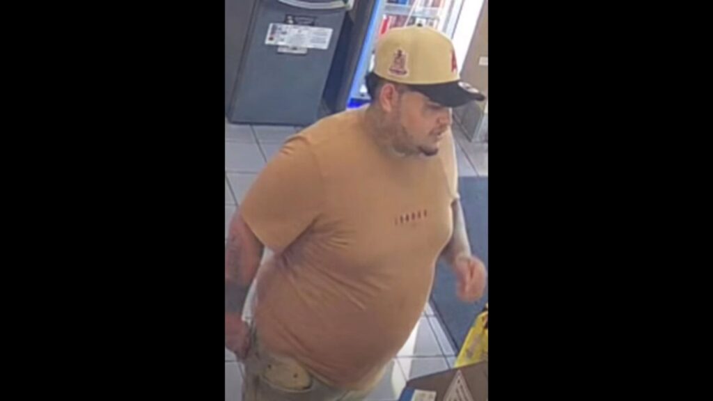 Fresno police are asking for the public’s help to identify a man suspected of using a stolen credit card on Oct. 5, 2025. (Fresno PD)