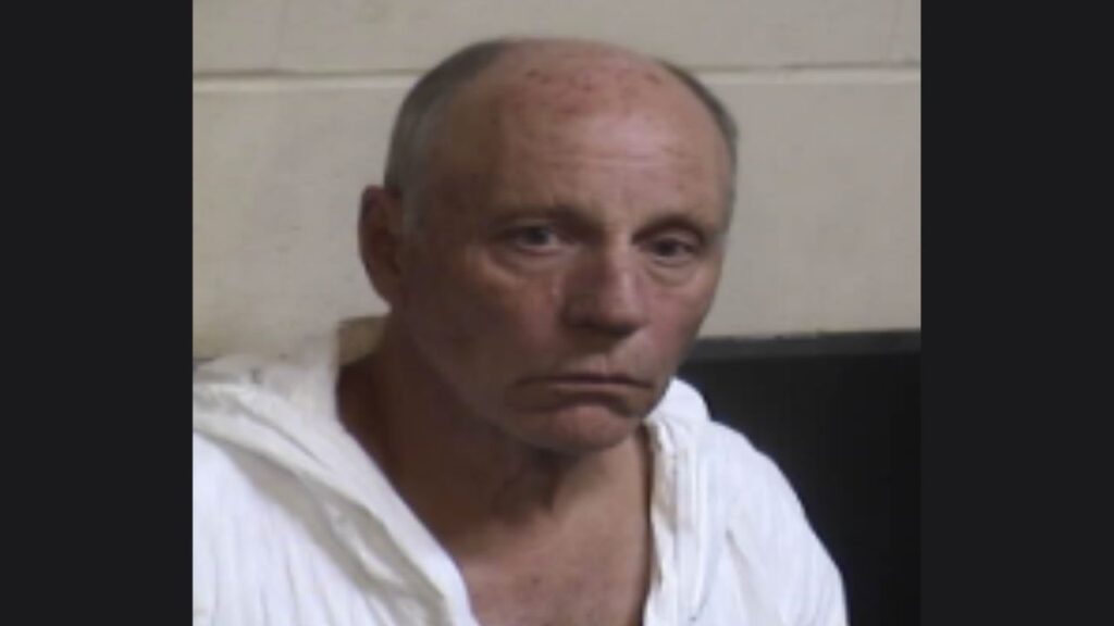 Fresno police arrested a Perry Michael Huffman, 69, Thursday, Oct. 16, 2025, after his 90-year-old father was found dead from severe trauma following a reported physical altercation at their Northeast District home. (Fresno PD)