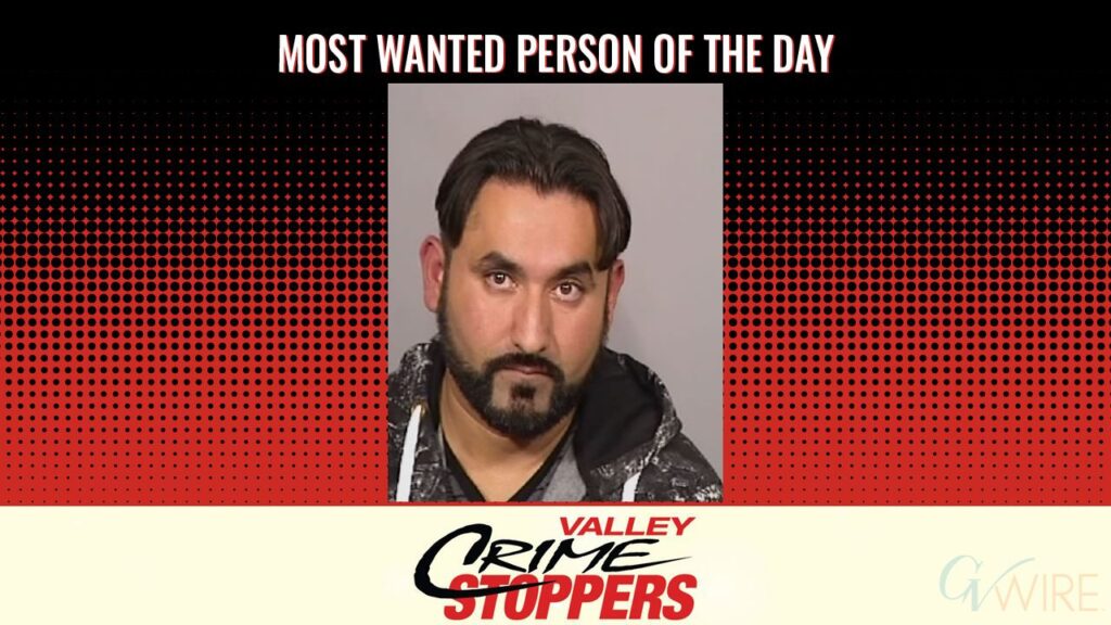 Harman Sing is Valley Crime Stoppers' Most Wanted Person of the Day for Oct. 2, 2025. (Valley Crimes Stoppers)