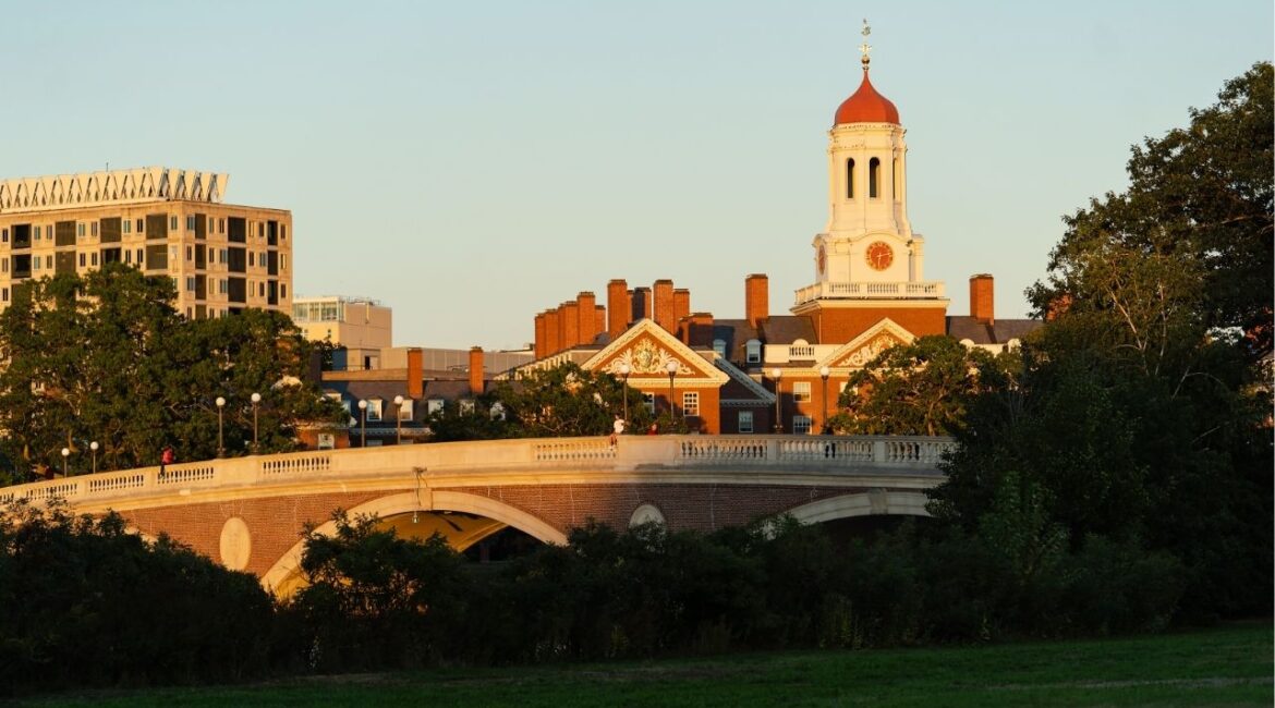 Harvard University campus in Cambridge, Mass. on Oct. 1, 2025. The Harvard Salient, a conservative outlet, used a phrase that echoed a speech given by Hitler. Its board paused its operations over material it called “reprehensible, abusive and demeaning.” (Sophie Park/The New York Times)