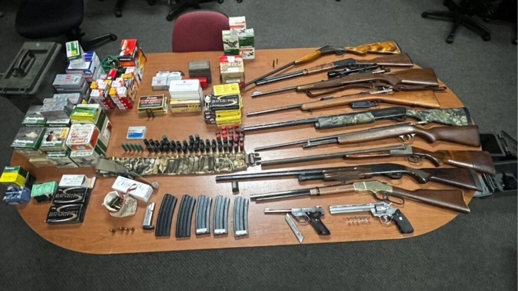 Kern County deputies uncovered chop shops, stolen property, firearms, and a marijuana grow in a series of arrests. (Kern County SO)
