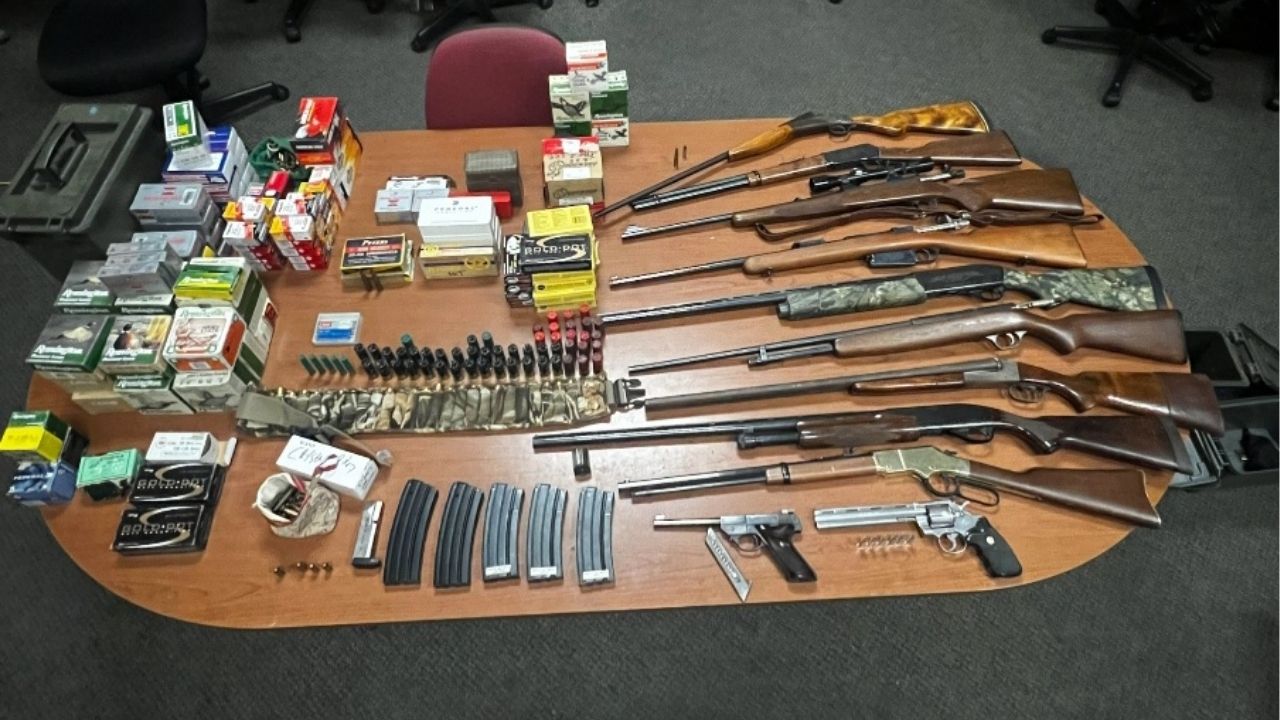 Kern County deputies uncovered chop shops, stolen property, firearms, and a marijuana grow in a series of arrests. (Kern County SO)
