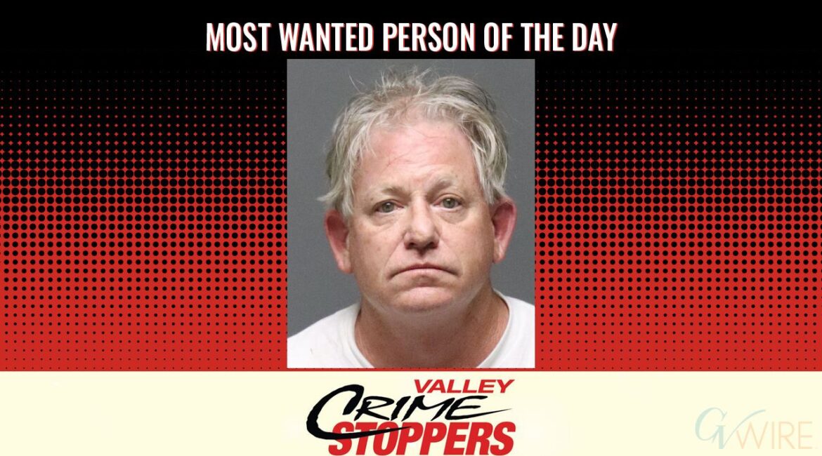 Kevin Walter Skavdahl is Valley Crime Stoppers' Most Wanted Person of the Day for Oct. 1, 2025. (Valley Crimes Stoppers)