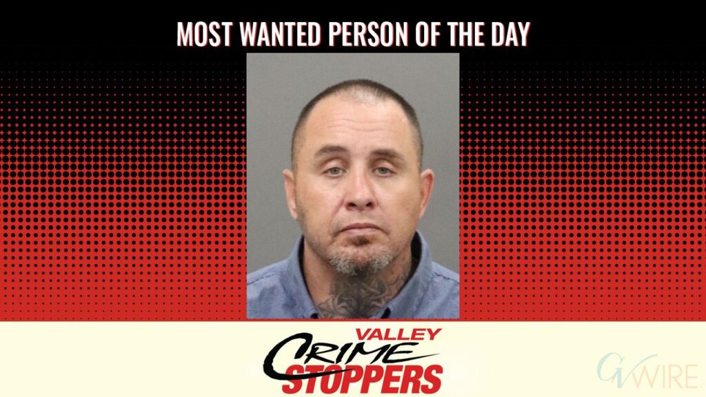 Kurt Paul Harris is Valley Crime Stoppers' Most Wanted Person of the Day for Oct. 6, 2025. (Valley Crimes Stoppers)
