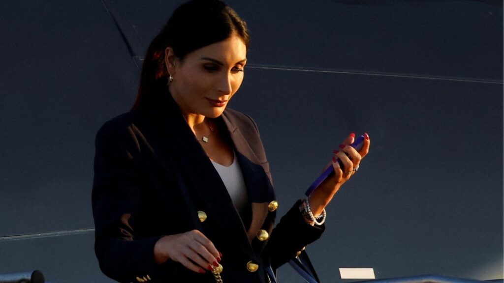 Laura Loomer arrives in Philadelphia, Pennsylvania, U.S., September 10, 2024. (Reuters/Eduardo Munoz)