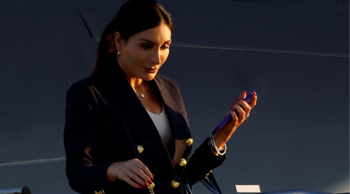Laura Loomer arrives in Philadelphia, Pennsylvania, U.S., September 10, 2024. (Reuters/Eduardo Munoz)