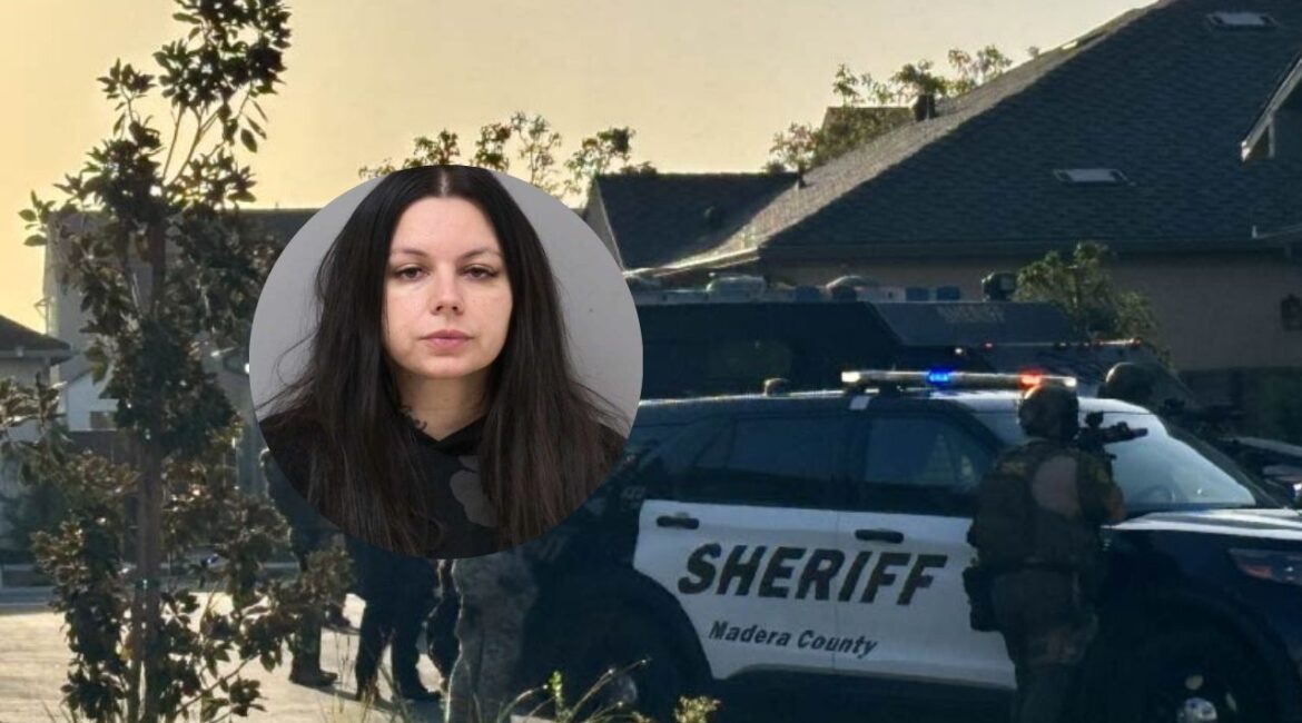 Madera County deputies and U.S. Marshals arrested a juvenile and a woman Thursday, Oct. 9, 2025, in Tesoro Viejo during a firearms and identity theft investigation. (Madera County SO)