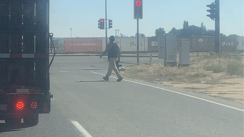 Madera County deputies searched Friday, Oct. 17, 2025, afternoon for a person reported carrying a firearm near Lanesbridge and Avenue 10 but were unable to locate them. (Madera County SO)