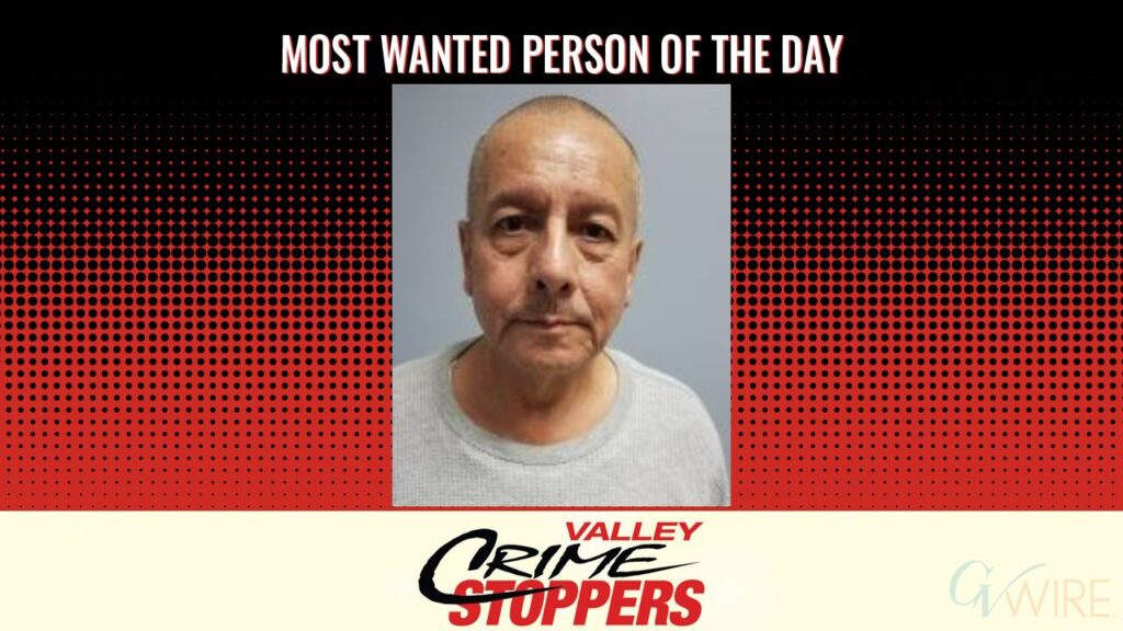 Manuel Manzo is Valley Crime Stoppers' Most Wanted Person of the Day for Oct. 31 2025. (Valley Crimes Stoppers)